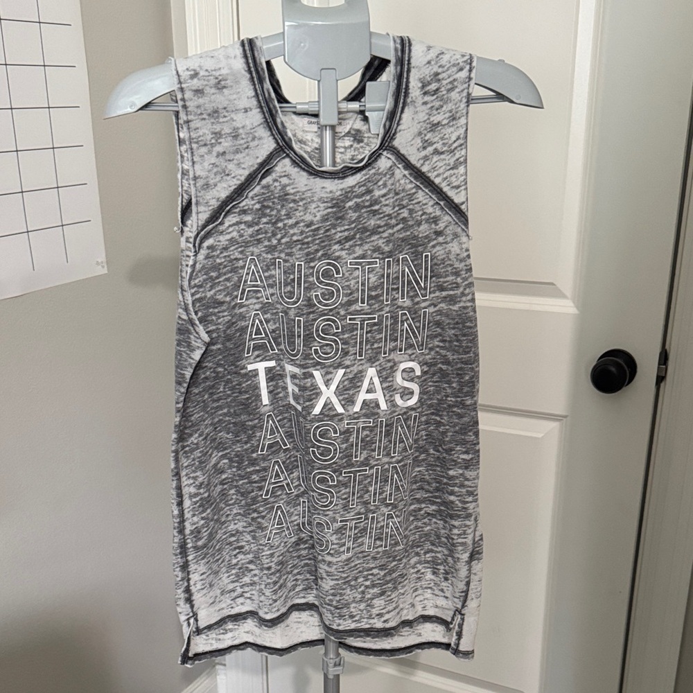 Grayson Threads Gray and White Tank